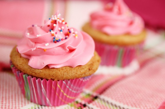 close up of a cupcake