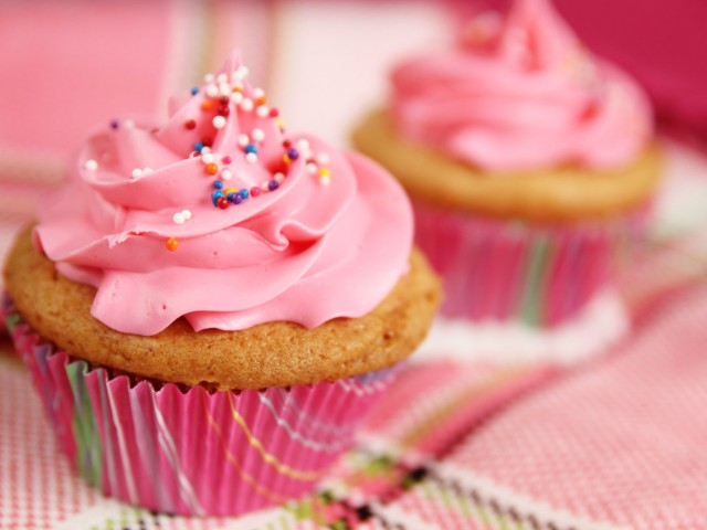 close up of a cupcake