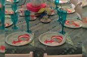 place settings for a child's party