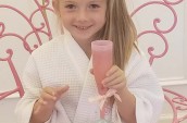 girl holding a drink